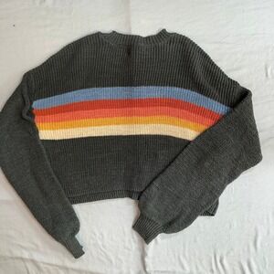 American Eagle Womens Striped Sweater Knit Pullover‎